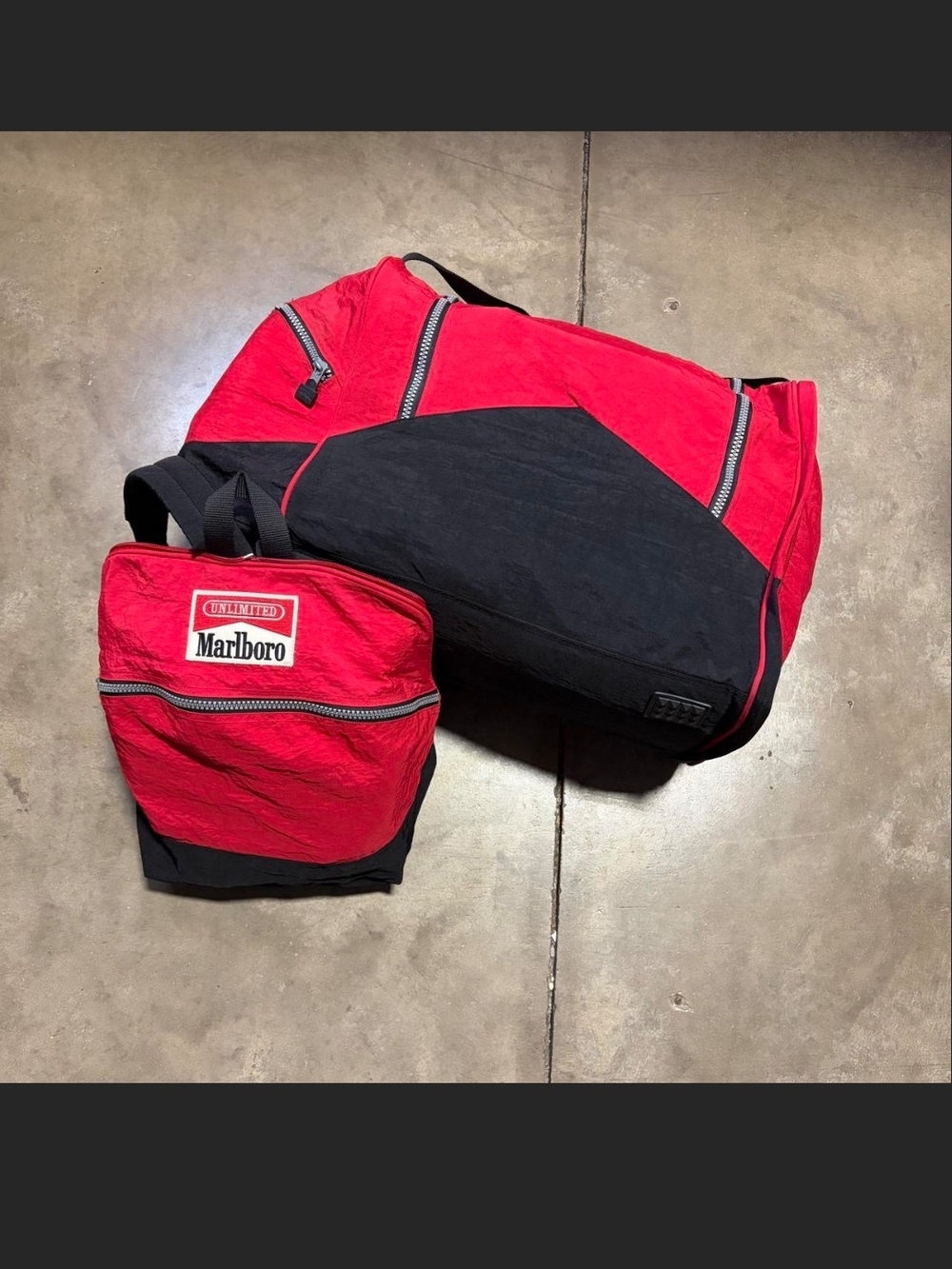 Vintage MARLBORO bag And Backpack